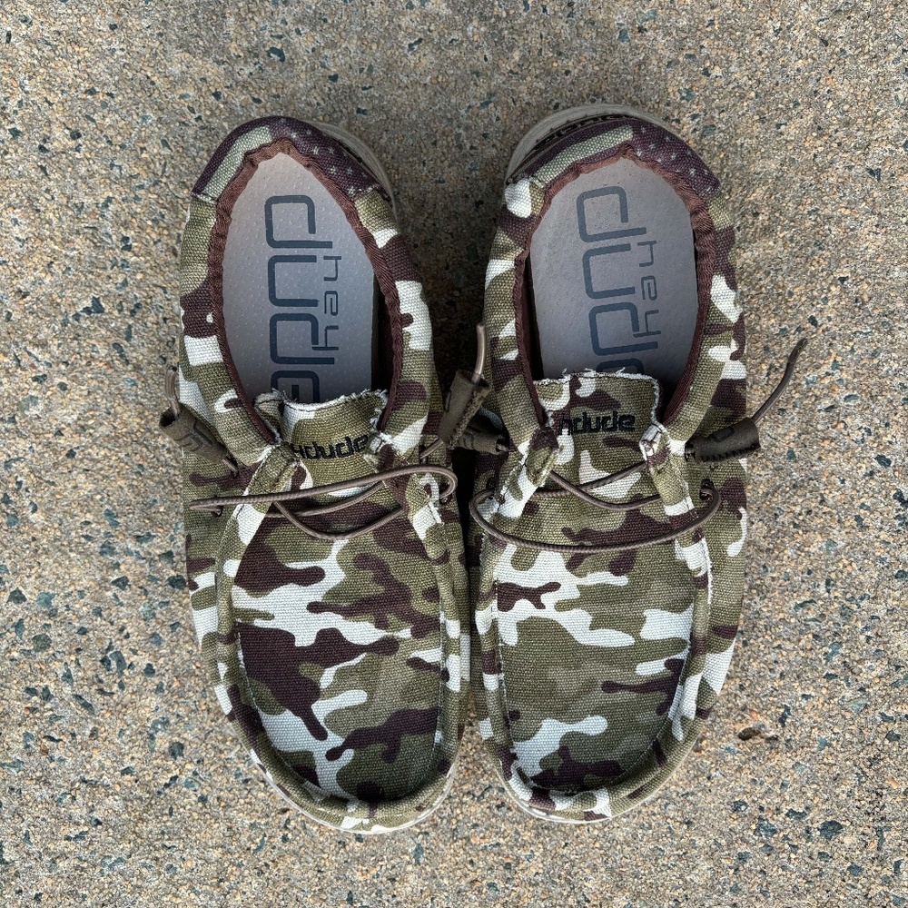 Hey Dude Wally Mens Camo Size 7